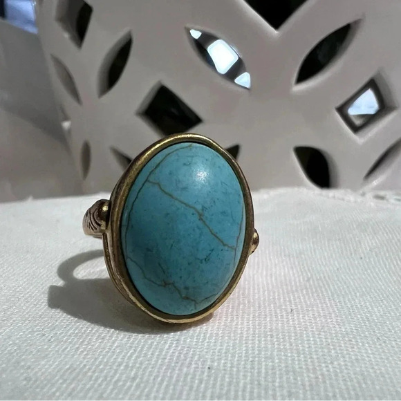 Silpada  K&R Collection Turquoise&Brass Ring - Picture 7 of 8